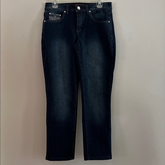 One Zone Chic Embellished Jeans Size 8 - Picture 2 of 16